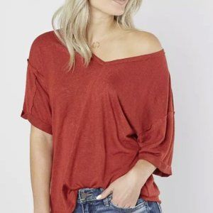 Raw edge top